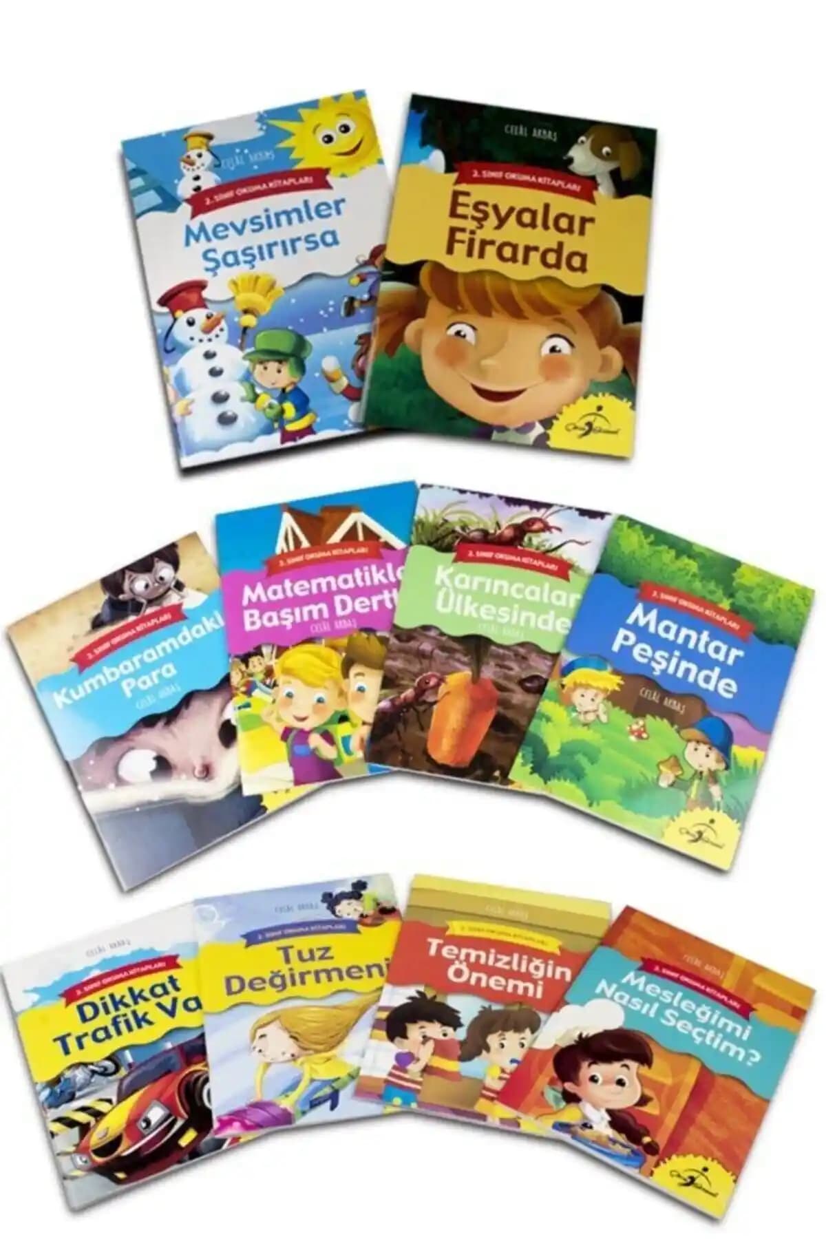 2. Sınıf Çocuklar İçin Eğitici ve Zeka Geliştirici Okuma Kitapları Seti