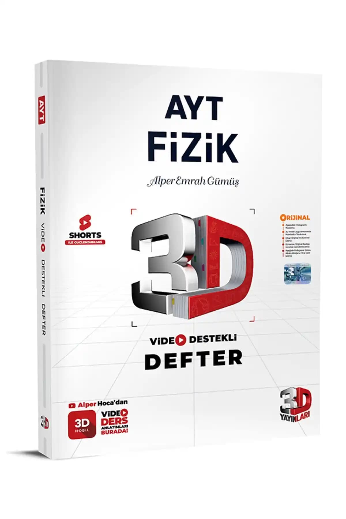 3D AYT Fizik Defteri: Yüksek Kalite ve Görsel Zenginliği ile Öğrencilerin Tercihi