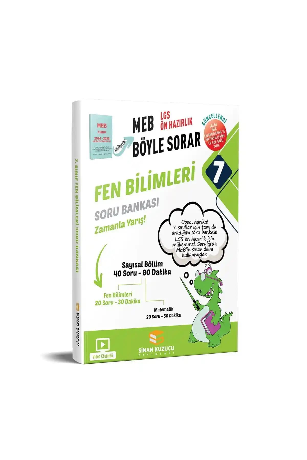 7. Sınıf Fen Bilimleri Soru Bankası Video Çözümlü MEB Onaylı Eğitim Kaynağı