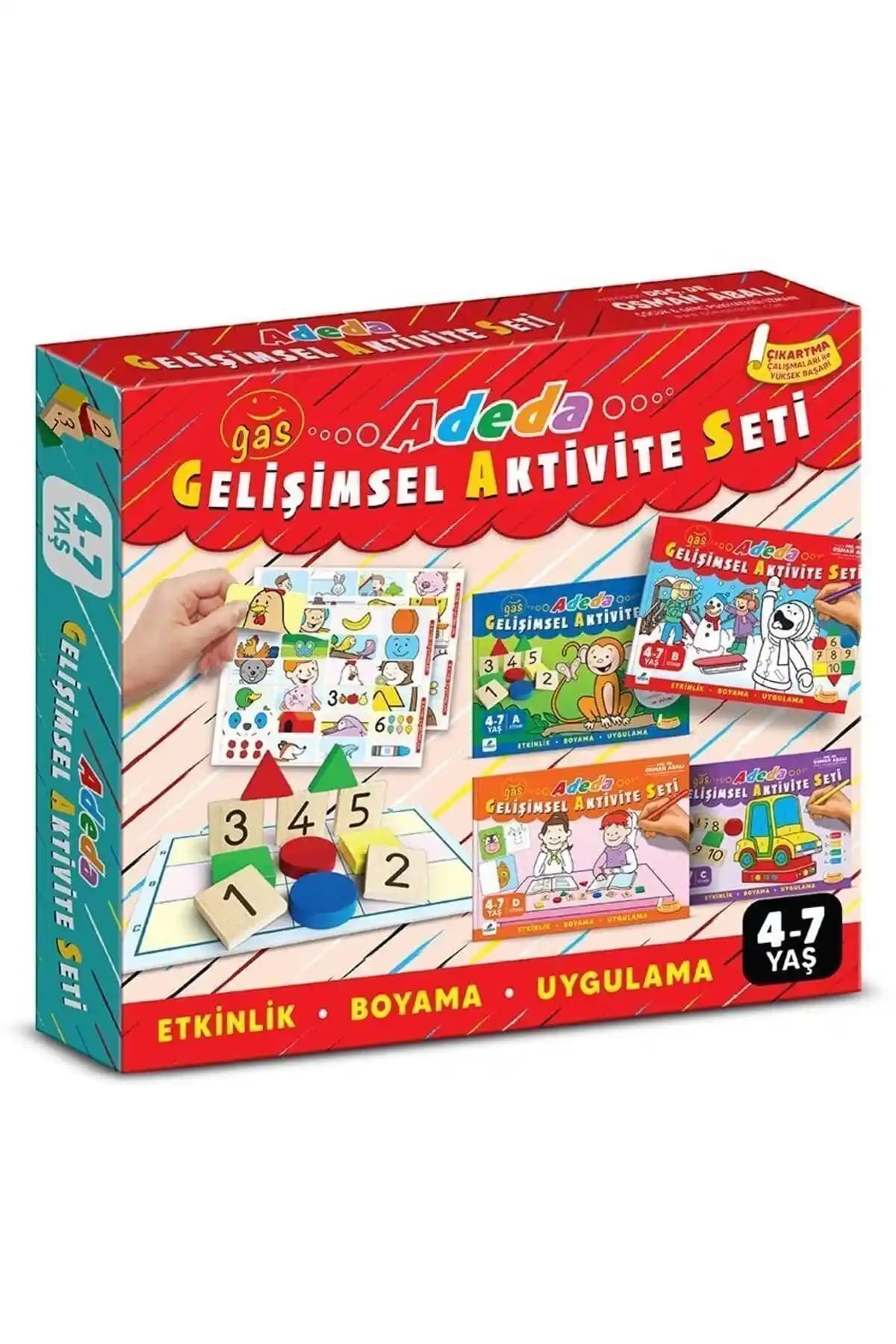 Adeda Yayınları Gelişimsel Aktivite Seti: 3-6 Yaş Çocuklar İçin Eğitici ve Eğlenceli Aktivite Kiti