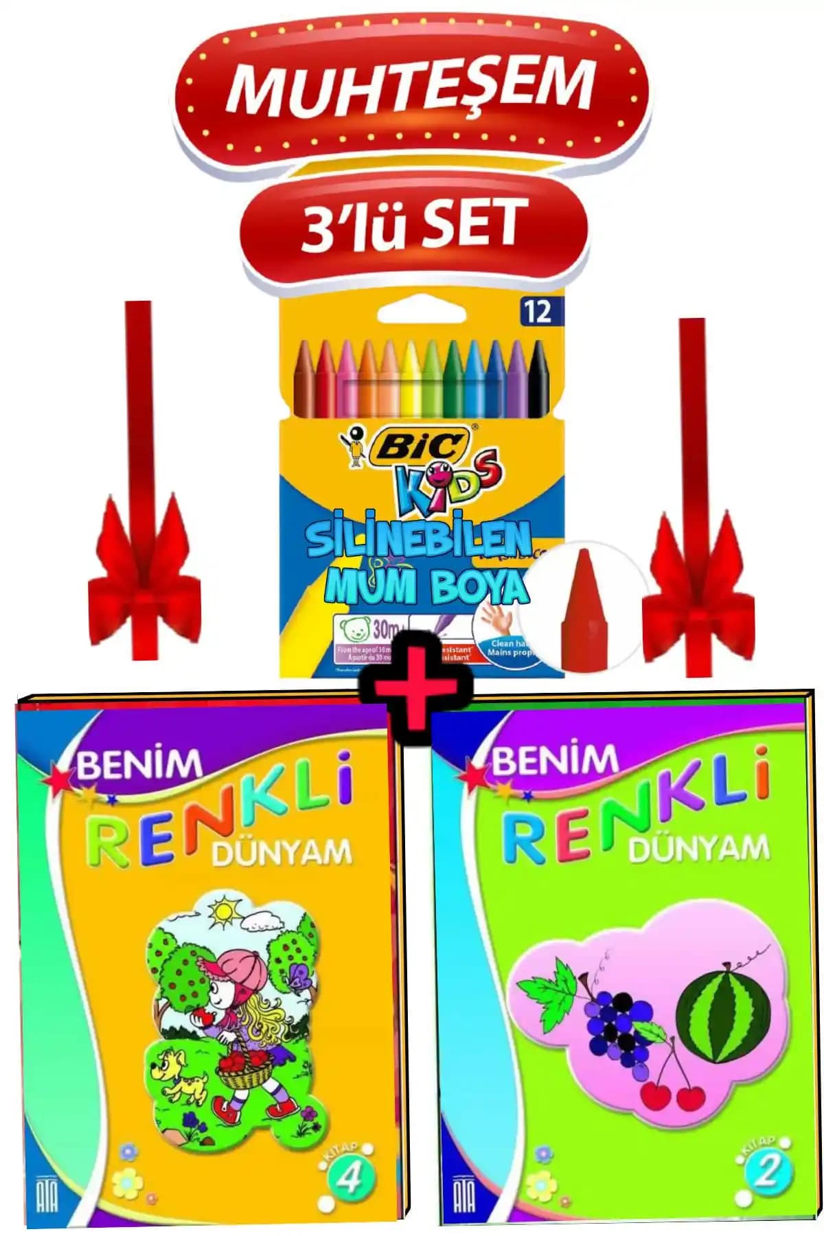 Ata Yayıncılık Silinebilir Pastel Boya Seti: Çocuklar İçin Güvenli ve Pratik Boyama Malzemeleri