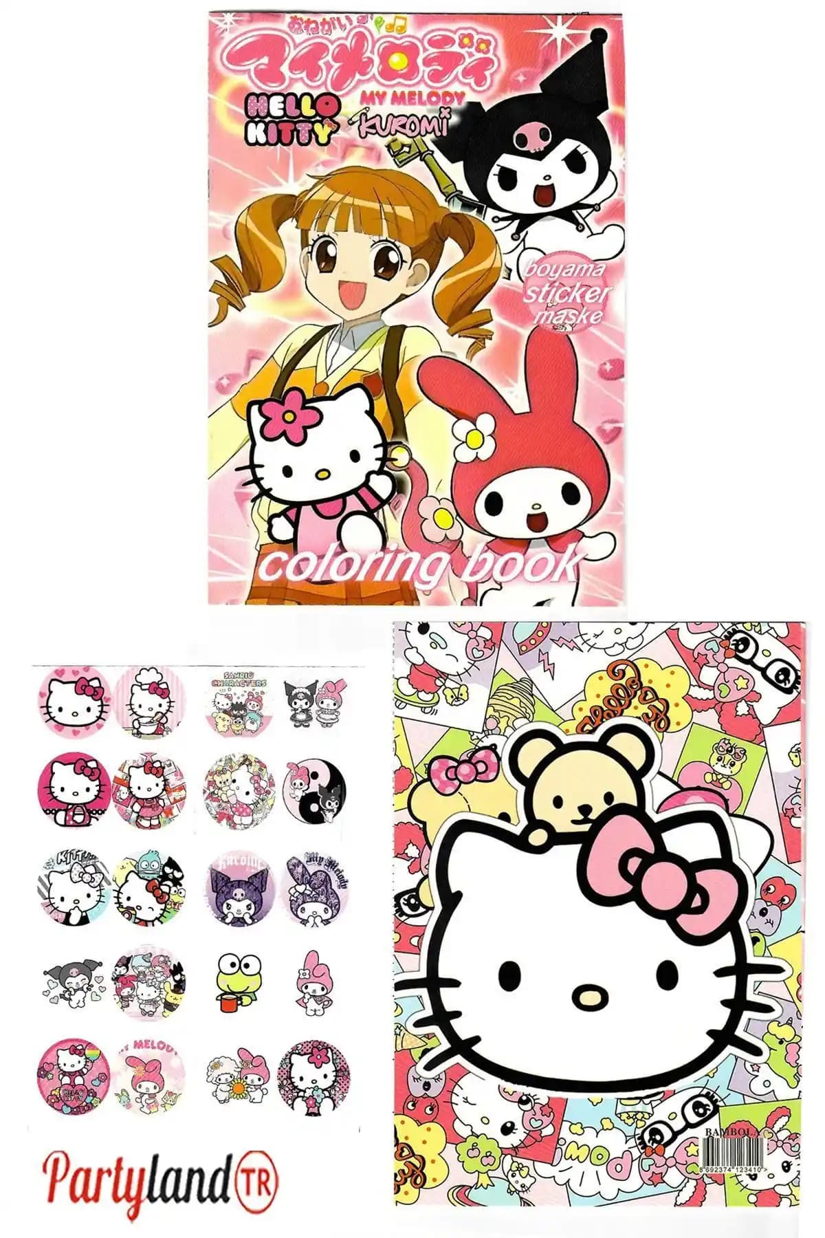Hello Kitty Boyama Kitabı Çocuklar İçin Eğlenceli ve Yaratıcı Aktivite Seti