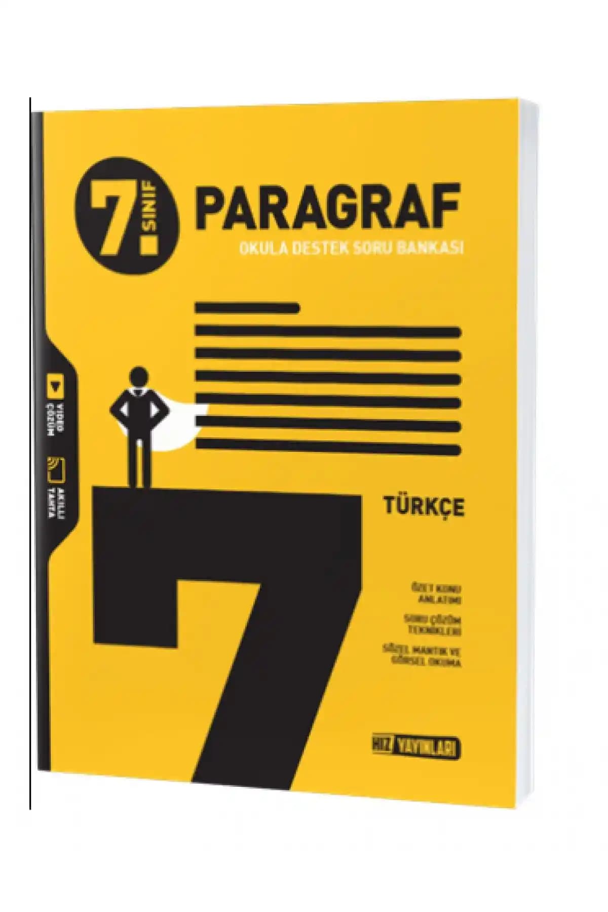 Hız Yayınları 7. Sınıf Türkçe Paragraf Soru Bankası Öğrencilerin Başarısını Artıran Kapsamlı Kaynak