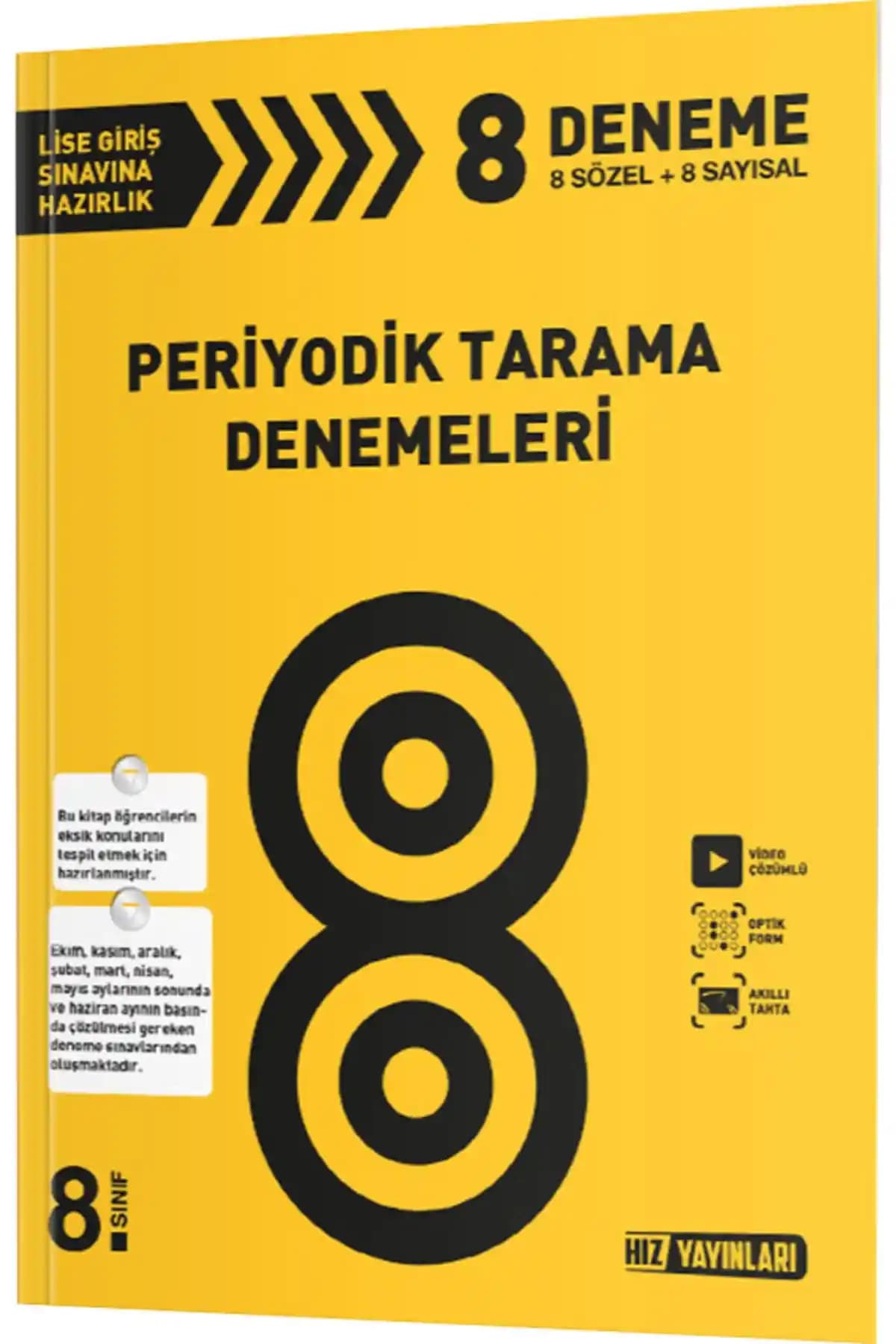 Hız Yayınları 8. Sınıf LGS Periyodik Denemeleri ve Sınava Hazırlık Kaynağı