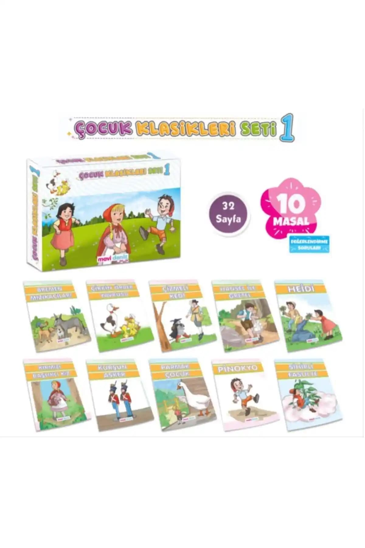 Mavi Deniz Yayınları'ndan 6-9 Yaş Çocuklar İçin Evrensel Hikaye Seti ve Özellikleri