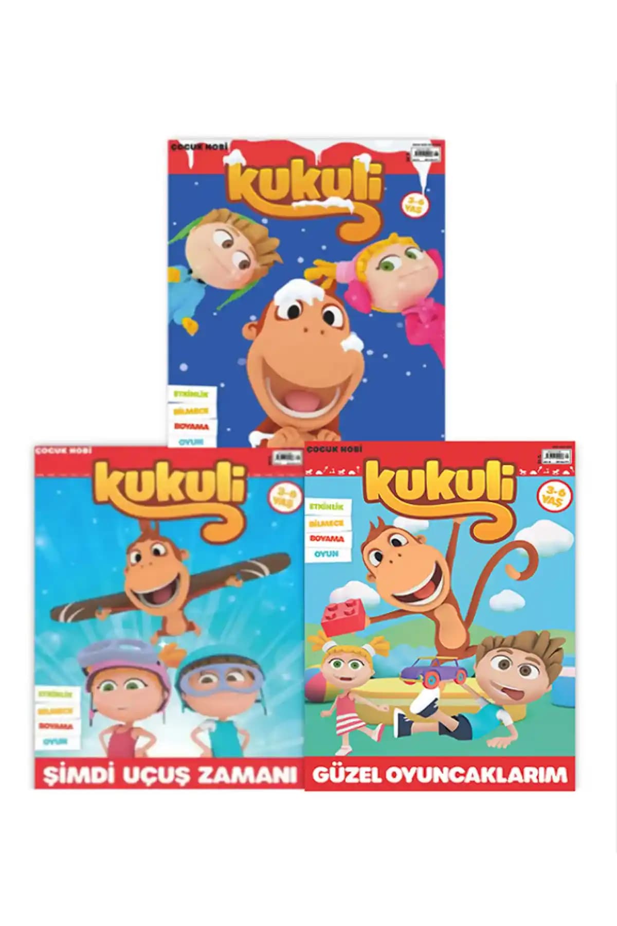 Turkuvaz 3'lü Kukuli Paketi: Eğlence ve Eğitimi Bir Arada Sunan Çocuk Seti
