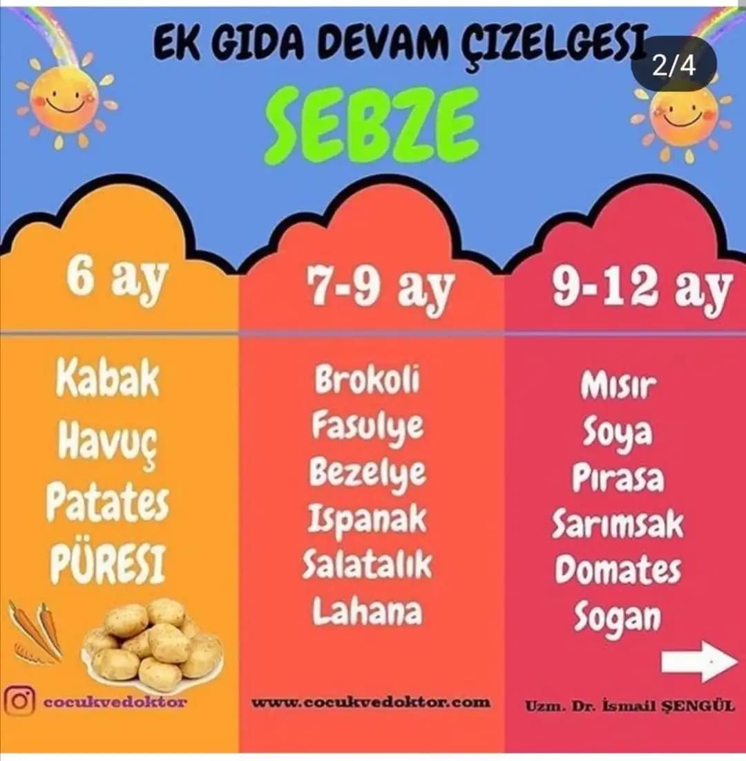 7 Aylık Bebekler İçin Gelişime Uygun ve Dengeli Ek Gıda Rehberi