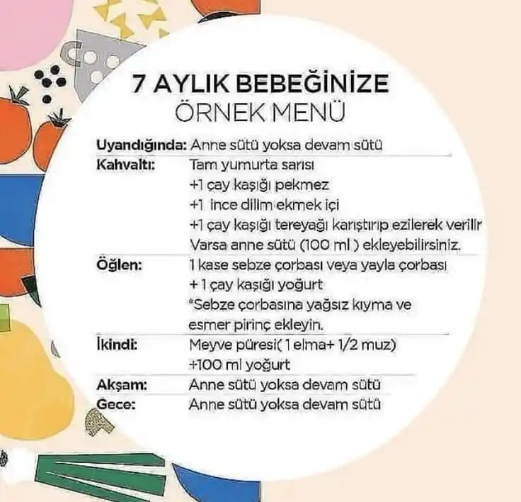 7 Aylık Bebekler İçin Güvenli ve Sağlıklı Ek Gıda Rehberi