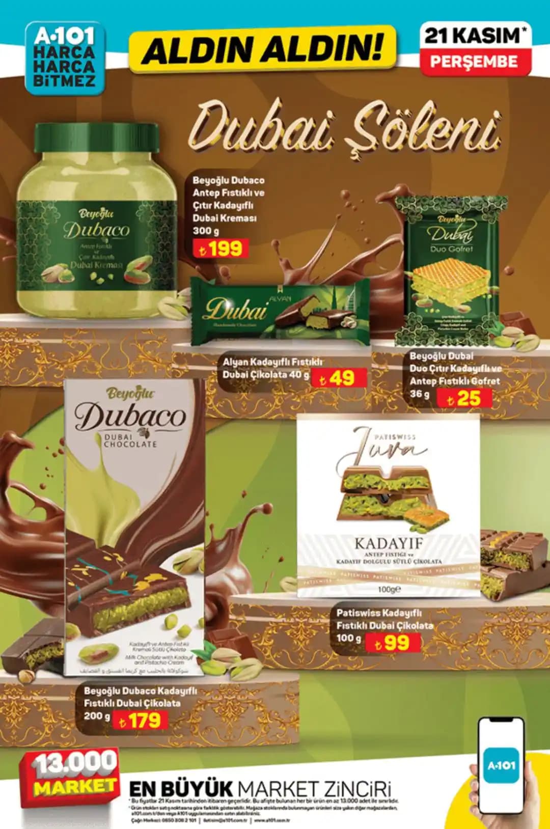 A101 Dubai Çikolatası: Uygun Fiyatlı ve Lezzetli Çikolata Seçenekleri