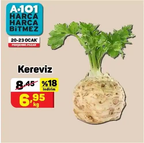 A101’de Kereviz: Uygun Fiyatlı ve Sağlıklı Sebze Seçenekleri Rehberi