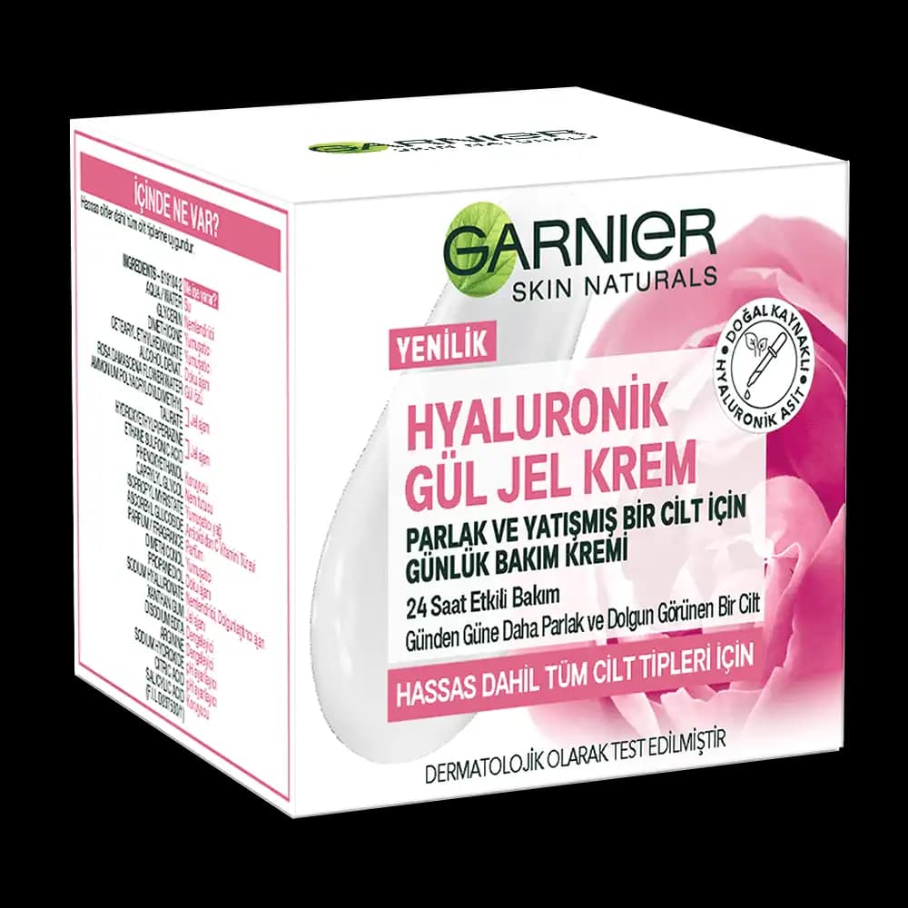 Garnier Hyaluronik Gül Jel Krem ile Nemlendirici ve Ferahlatıcı Cilt Bakımı