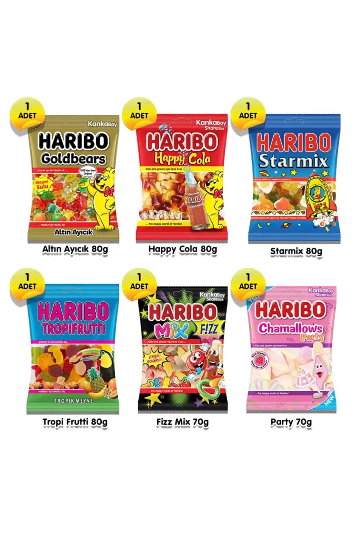 Haribo Çeşitleri ve Popüler Ürünleri: Tatlı Dünyasının Renkli ve Lezzetli Seçenekleri