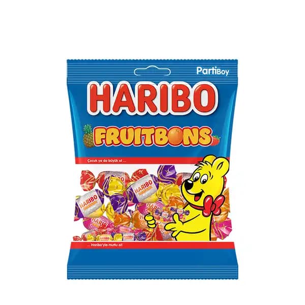 Haribo FruitBons: Renkli ve Meyve Aromalı Şekerler ile Tatlı Keyfi