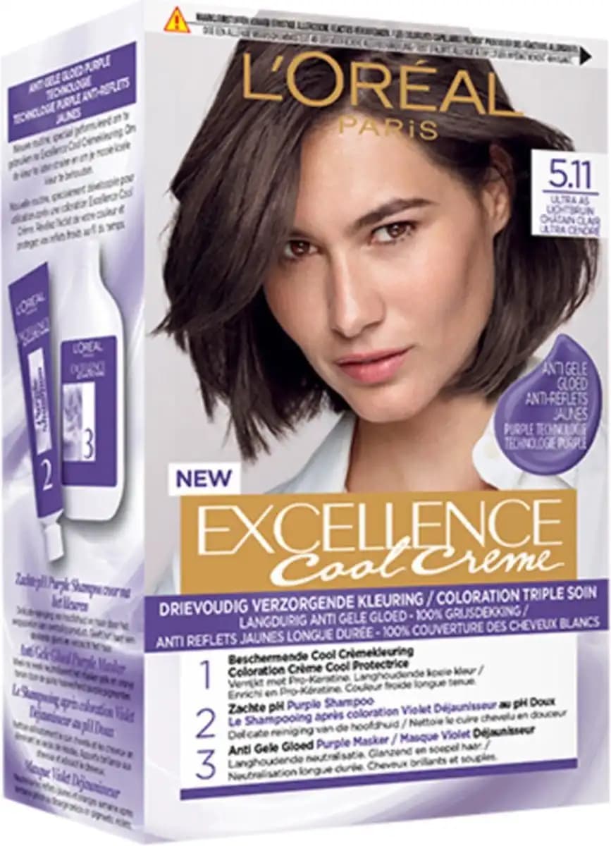 L'Oréal Excellence 5.11 Küllü Kahverengi ile Doğal ve Parlak Saç Renkleri