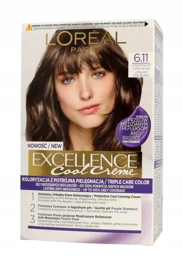 L'Oréal Excellence 6.11 ile Doğal ve Parlak Saç Renkleri İçin En İyi Seçenekler