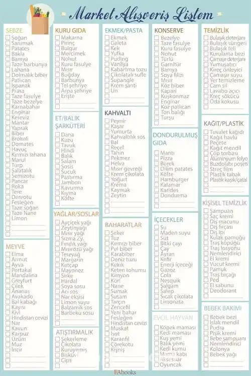 Süpermarketler İçin Etkili Alışveriş Listesi Taktikleri ve Tasarruf İpuçları