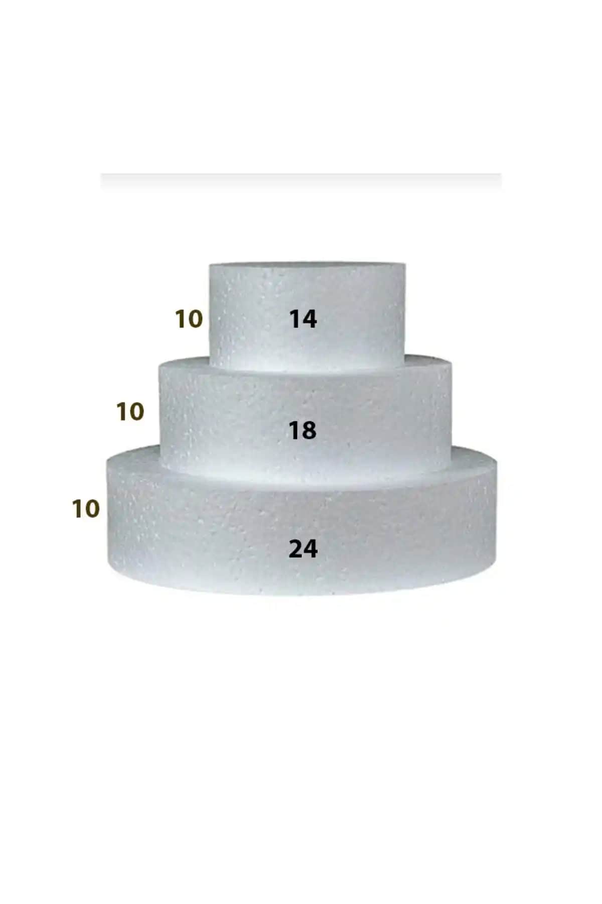 3 Katlı Strafor Maket Pasta: Estetik ve Dayanıklı Pasta Dekorasyon Malzemesi