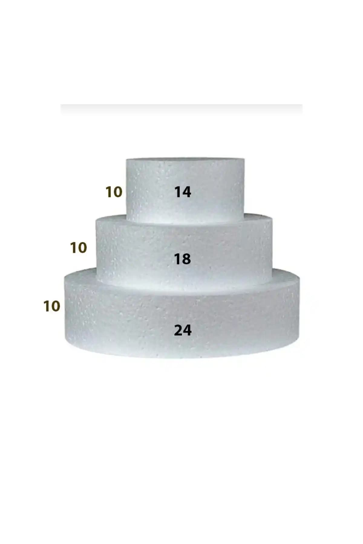 3 Katlı Strafor Maket Pasta: Estetik ve Dayanıklı Pasta Dekorasyon Malzemesi