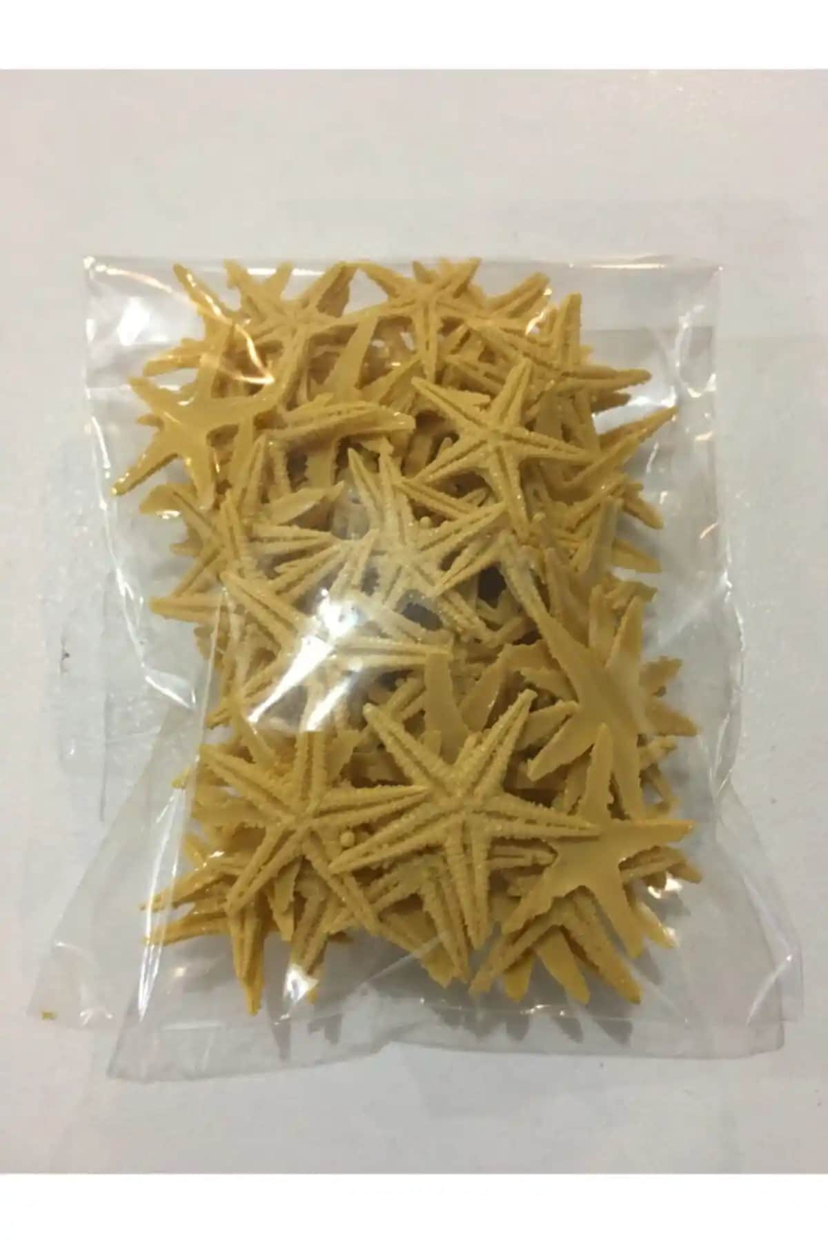 ALC 3 Boy Polyester Deniz Yıldızı Dekoratif Süsleme Malzemeleri 50 Adet Paket