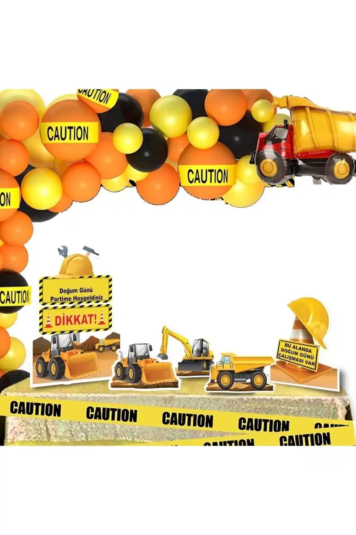 Big Party İnşaat Temalı Dekoratif Kişiye Özel Ayaklı Pano Seti Detaylı Tanıtım ve Kullanım İpuçları