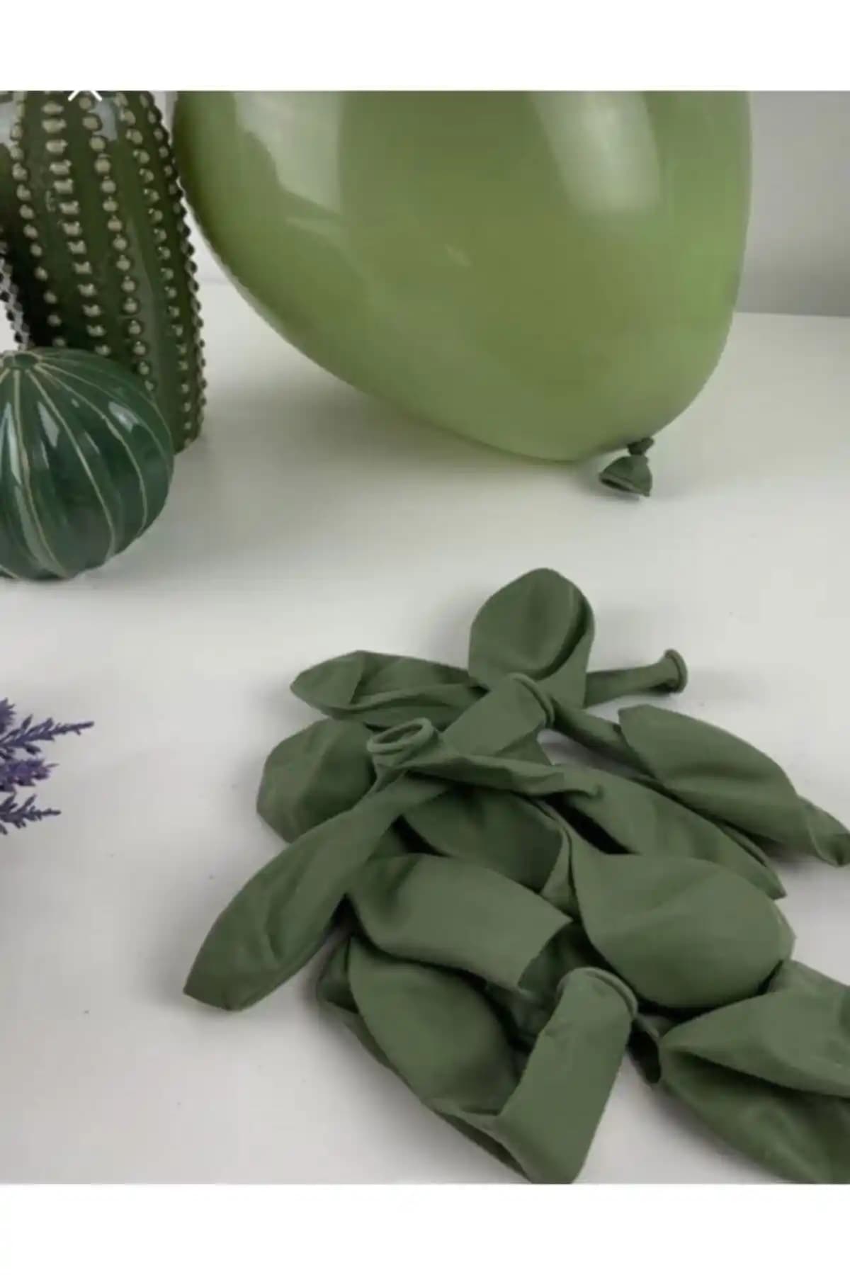 Deniz Party Store Retro Okaliptüs Pastel Latex Balonları Modern ve Şık Dekorasyon Çözümü