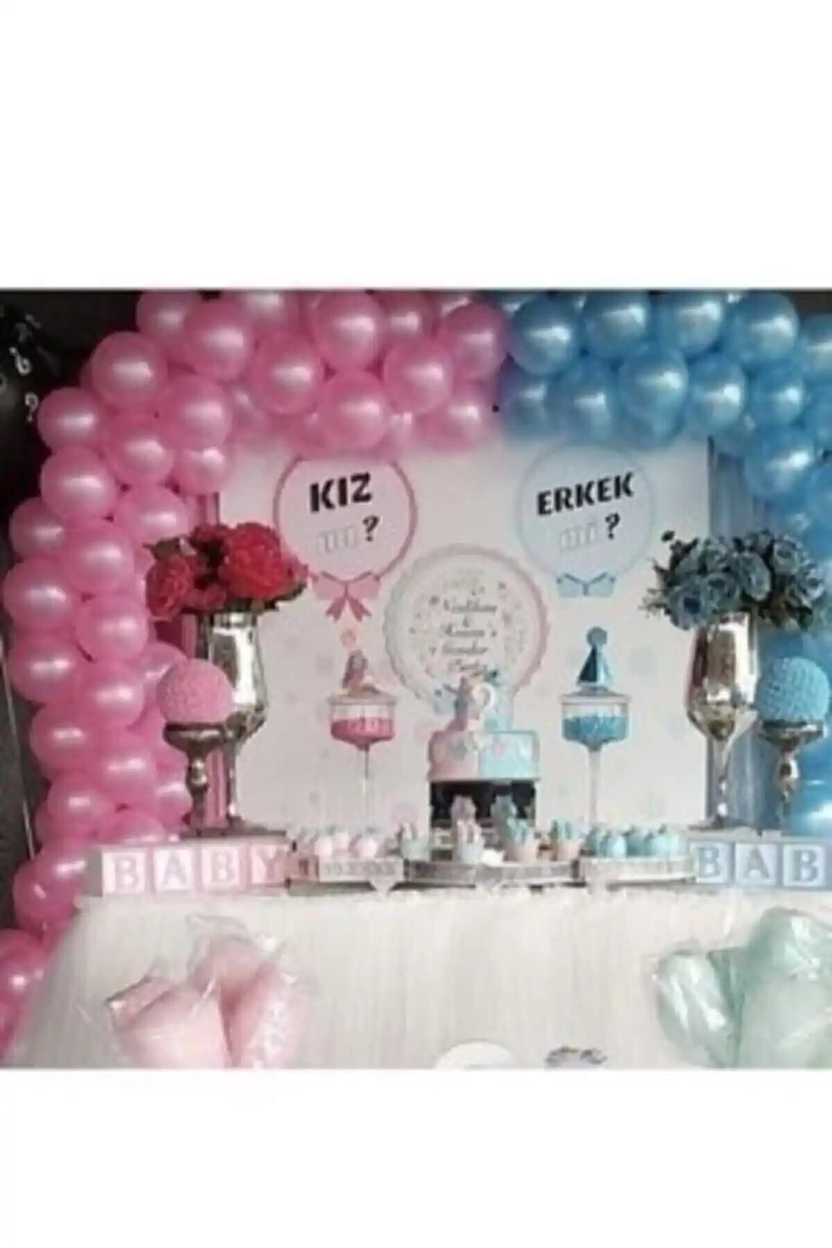 Genel Markalar Metalik Mavi Pembe Balonlar: Renkli ve Dayanıklı Partİ Dekorasyon Ürünleri