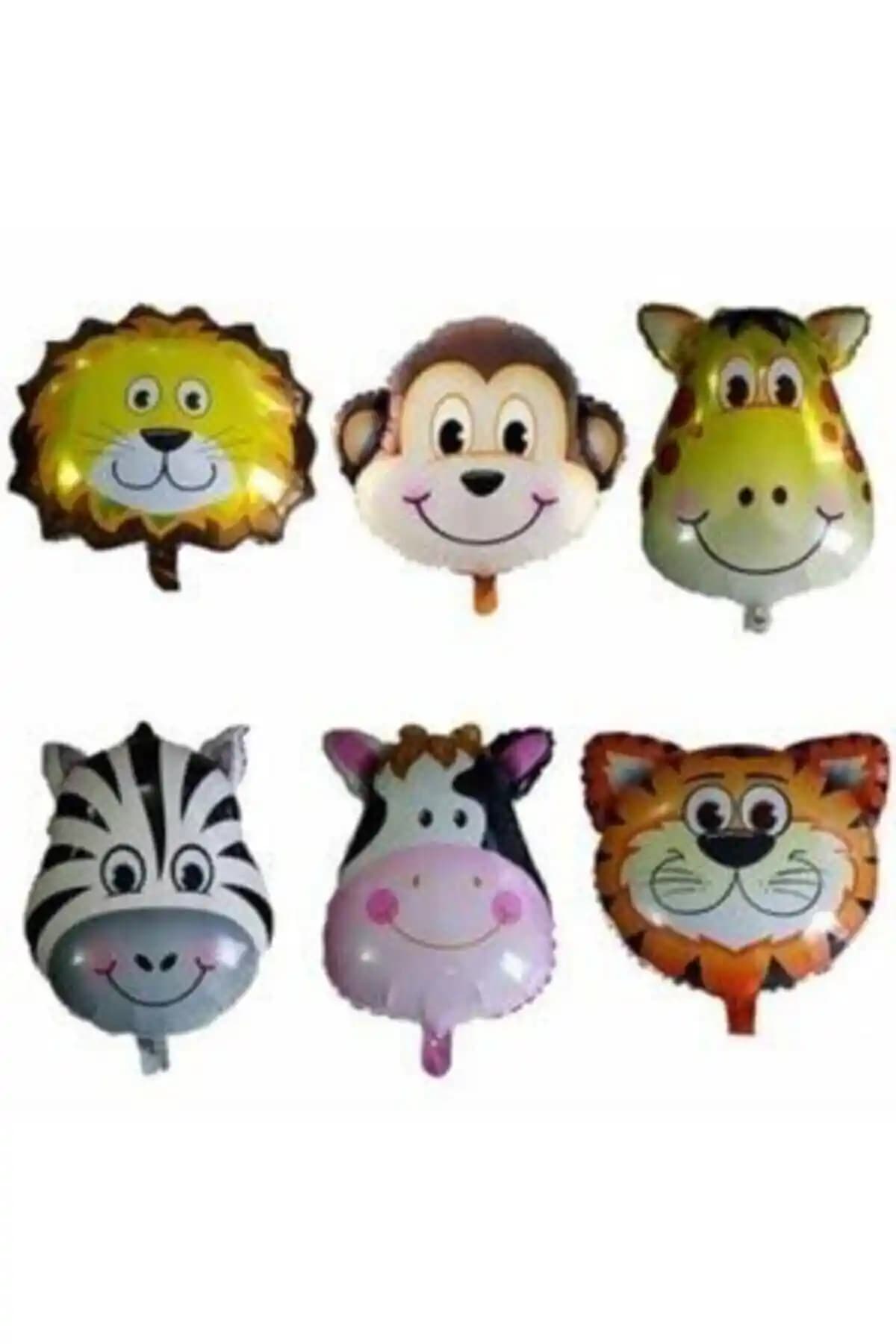 Genel Markalar Safari Set Hayvan 5'li Folyo Balon Seti Çocuk ve Etkinlik Dekorasyonu