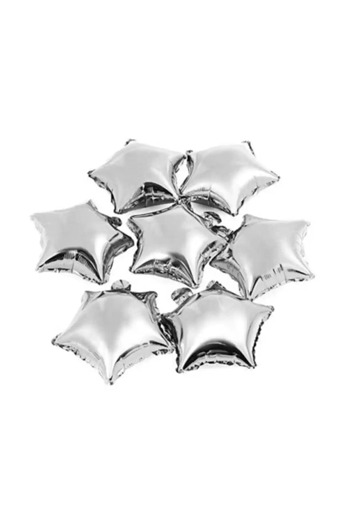 Gümüş Yılz Folyo Balonlar Dekorasyon İçin Şık ve Parlak Parti Süsleri