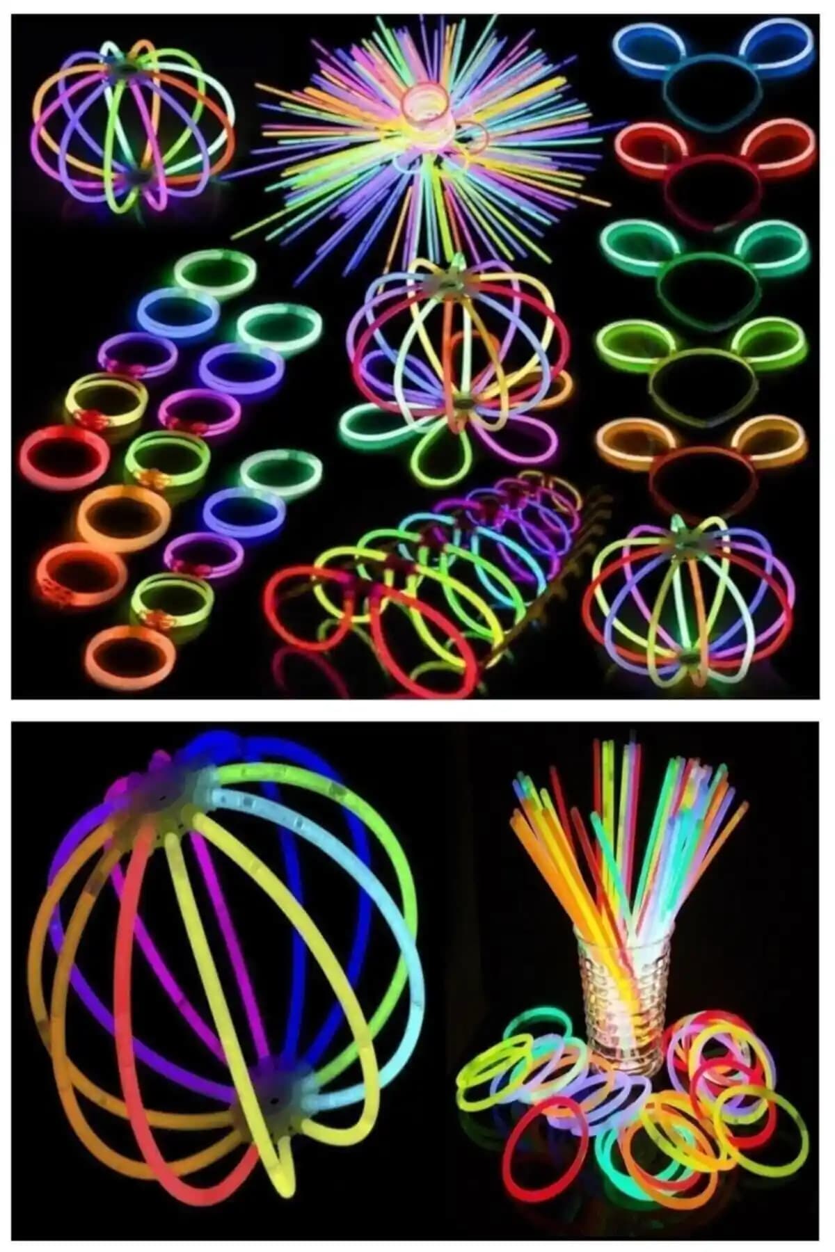 TechnoSmart Fosforlu Çubuk Bileklikler: Renkli ve Parlak Gece Eğlencesi İçin Tasarlandı