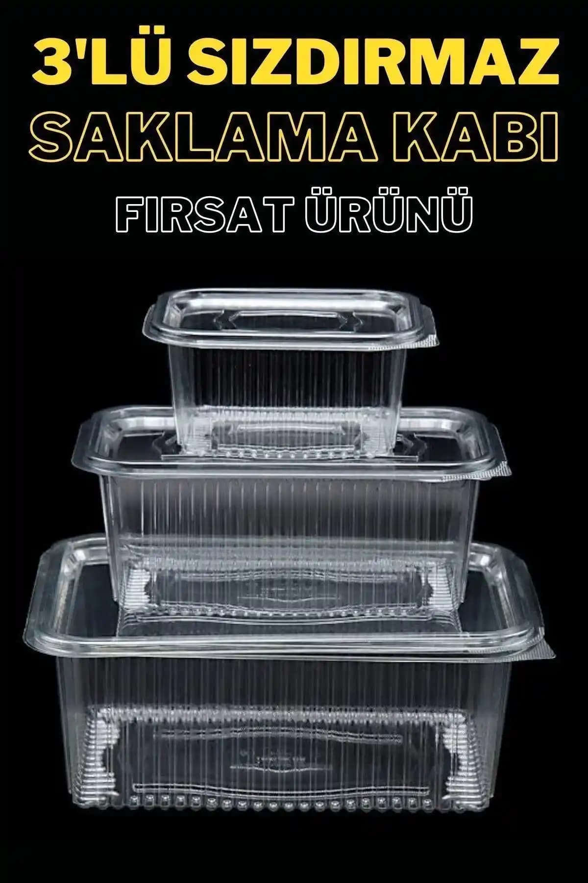 YOK YOK AMBALAJ Plastik Sızdırmaz Kap Kullan At Setleri Pratik Saklama Çözümleri