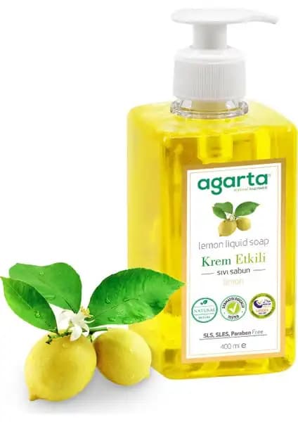 Agarta Doğal Krem Etkili Sıvı Sabun Limon - Doğal ve Cilt Dostu Temizlik Ürünü