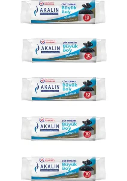 Akalın Standart Büyük Siyah Çöp Poşeti: Dayanıklı ve Ekonomik Temizlik Çözümü