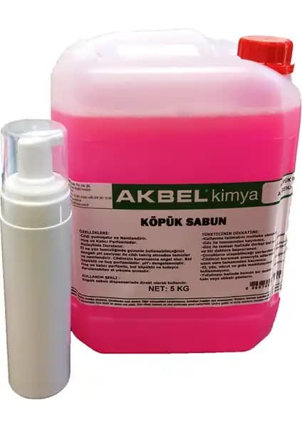 Akbel Köpük Sabun 5 Kg ve Köpük Yapıcı Dispanser ile Temizlikte Yenilikçi Çözüm