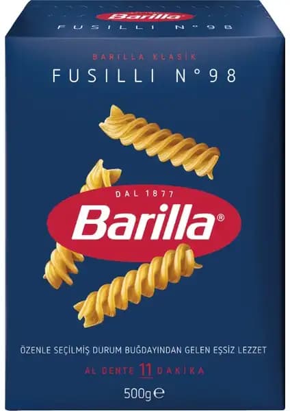 Barilla Fusilli 500 gr İtalyan tarzı spiral makarna, pratik ve lezzetli tarifler için ideal seçim