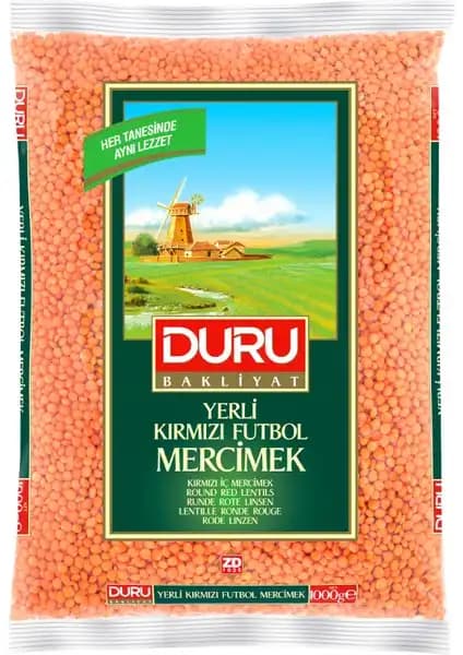 Duru Bakliyat Kırmızı Futbol Mercimeği: Sağlıklı ve Pratik Bir Bakliyat Seçeneği
