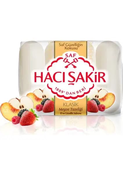 Hacı Şakir Güzellik Sabunu Klasik Meyve Tazeliği ile Doğal Temizlik ve Güzellik Sunar