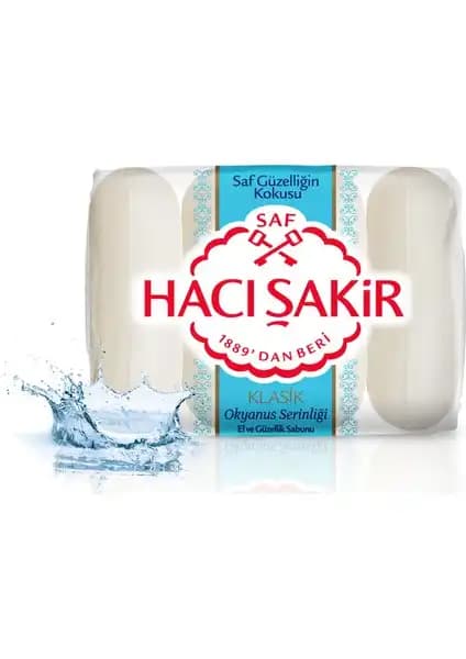 Hacı Şakir Güzellik Sabunu Klasik Okyanus Serinliği Doğal İçeriklerle Güvenilir Cilt Bakımı