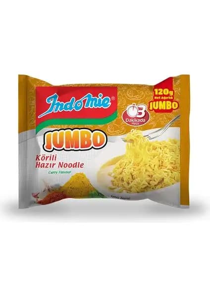 Indomie Jumbo Köri Aromalı Hazır Noodle: Pratik ve Lezzetli Yemek Alternatifi