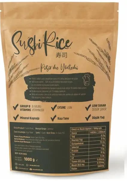 Kiyomi Suşi Pirinci: Yüksek Kalite ve Optimum Yapışkanlık Özelliğiyle Sushi Hazırlama Malzemesi