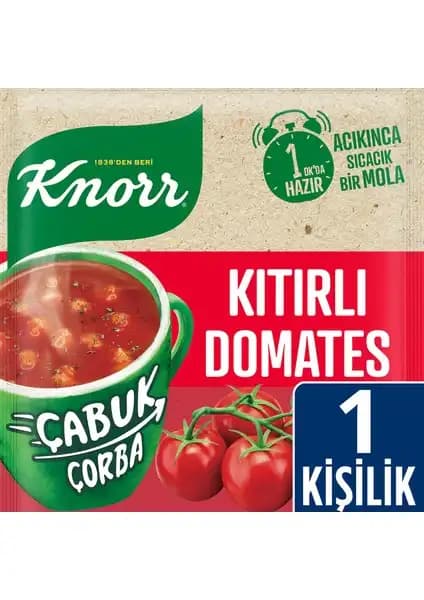 Knorr Çabuk Kıtırlı Domates Çorbası: Pratik ve Lezzetli Hızlı Yemek Seçeneği