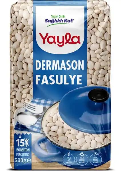 Yayla Dermason Fasulye 500g, Büyük Boyutlu ve Lezzetli Kuru Fasulye Seçeneği