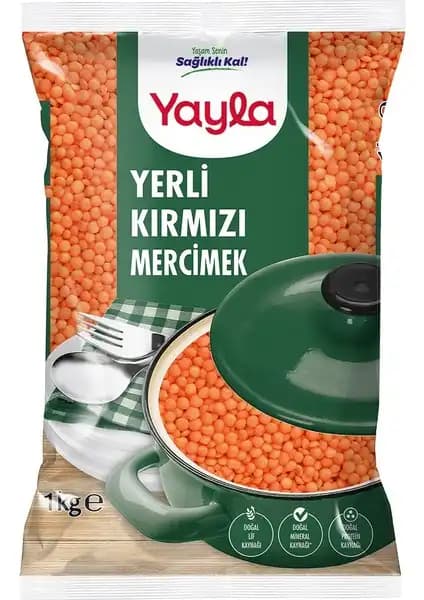 Yayla Yerli Kırmızı Mercimek 1 Kg: Sağlıklı ve Lezzetli Bakliyat Seçeneği