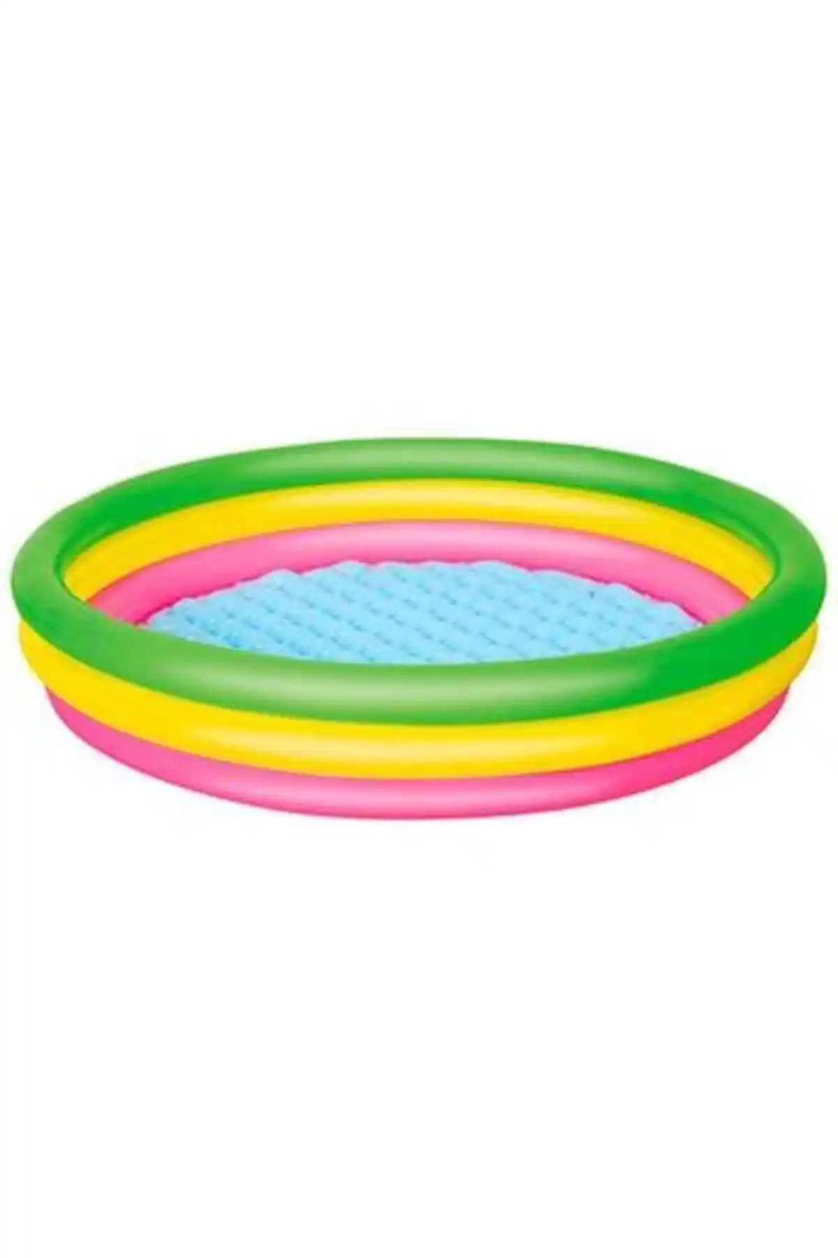 Bestway 51103 Çok Renkli Şişme Havuz Yaz Aylarında Güvenli ve Eğlenceli Kullanım İçin