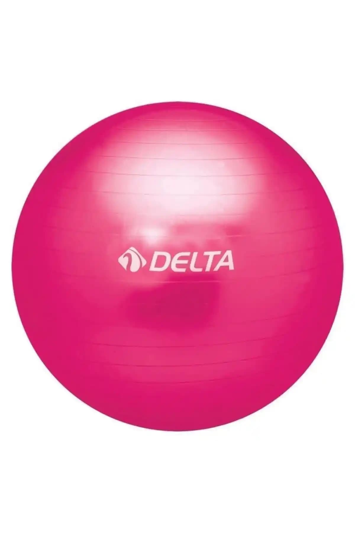 Delta 65 Cm Deluxe Fuşya Pilates Topu - Çok Yönlü ve Dayanıklı Egzersiz Aleti