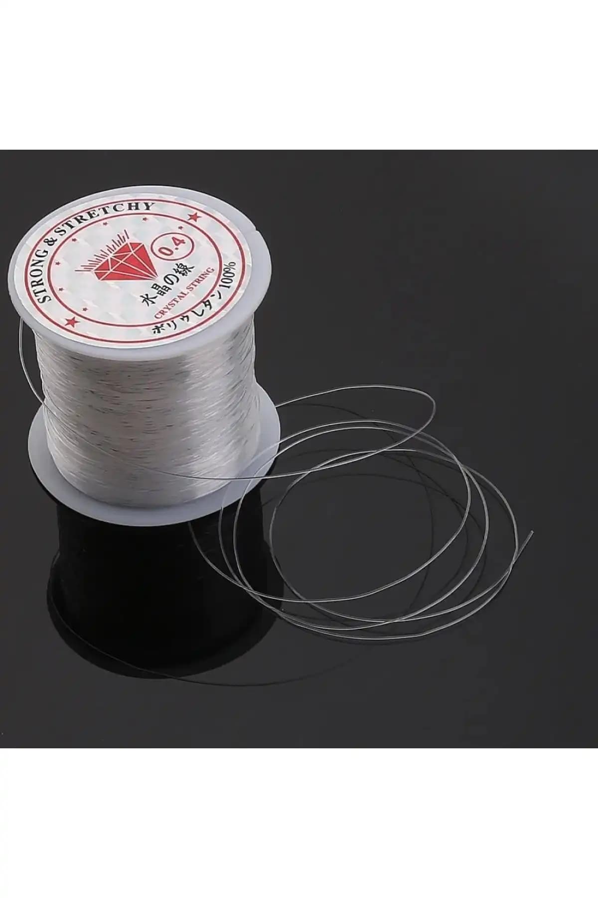 Eklesepete İnce Misina İpi 30 Metre 0.4 Mm Takı ve El İşi Projeleri İçin Uygun