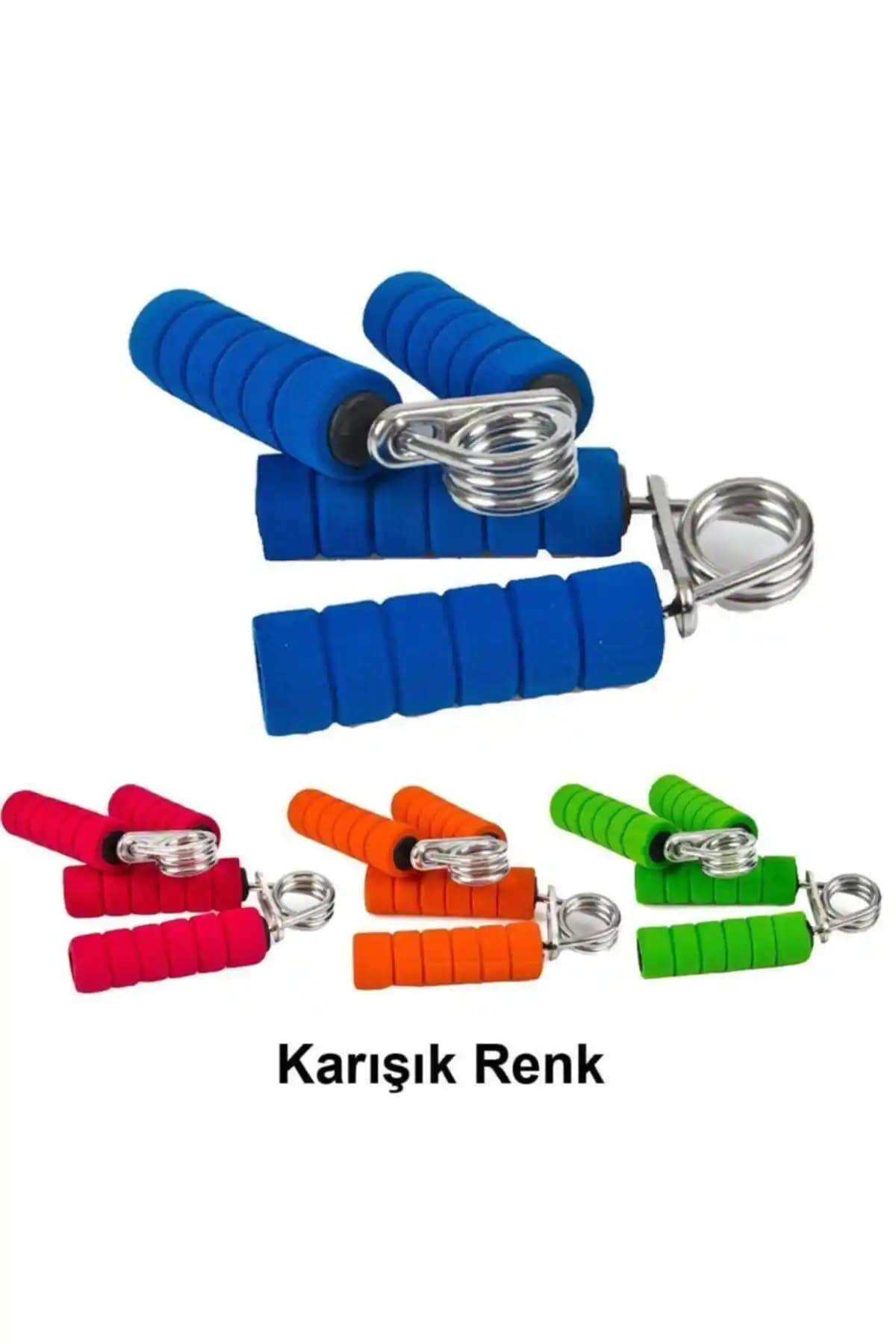 El ve ön kol kaslarını güçlendirmeye yönelik sünger saplı egzersiz yayları seti