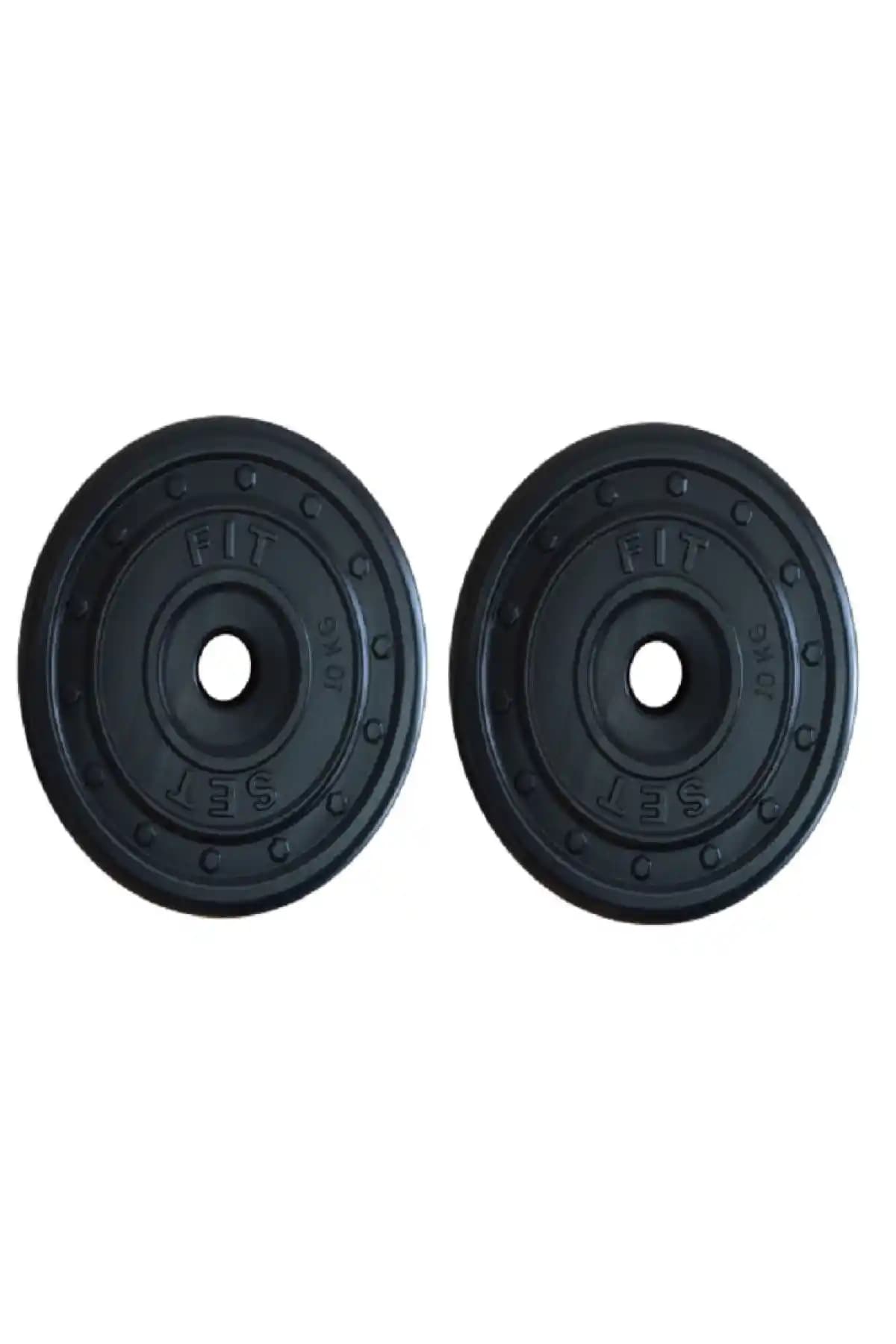Fitset 2 x 10 Kg Dambıl ve Halter Ağırlık Plakaları ile Güçlü ve Fonksiyonel Antrenmanlar