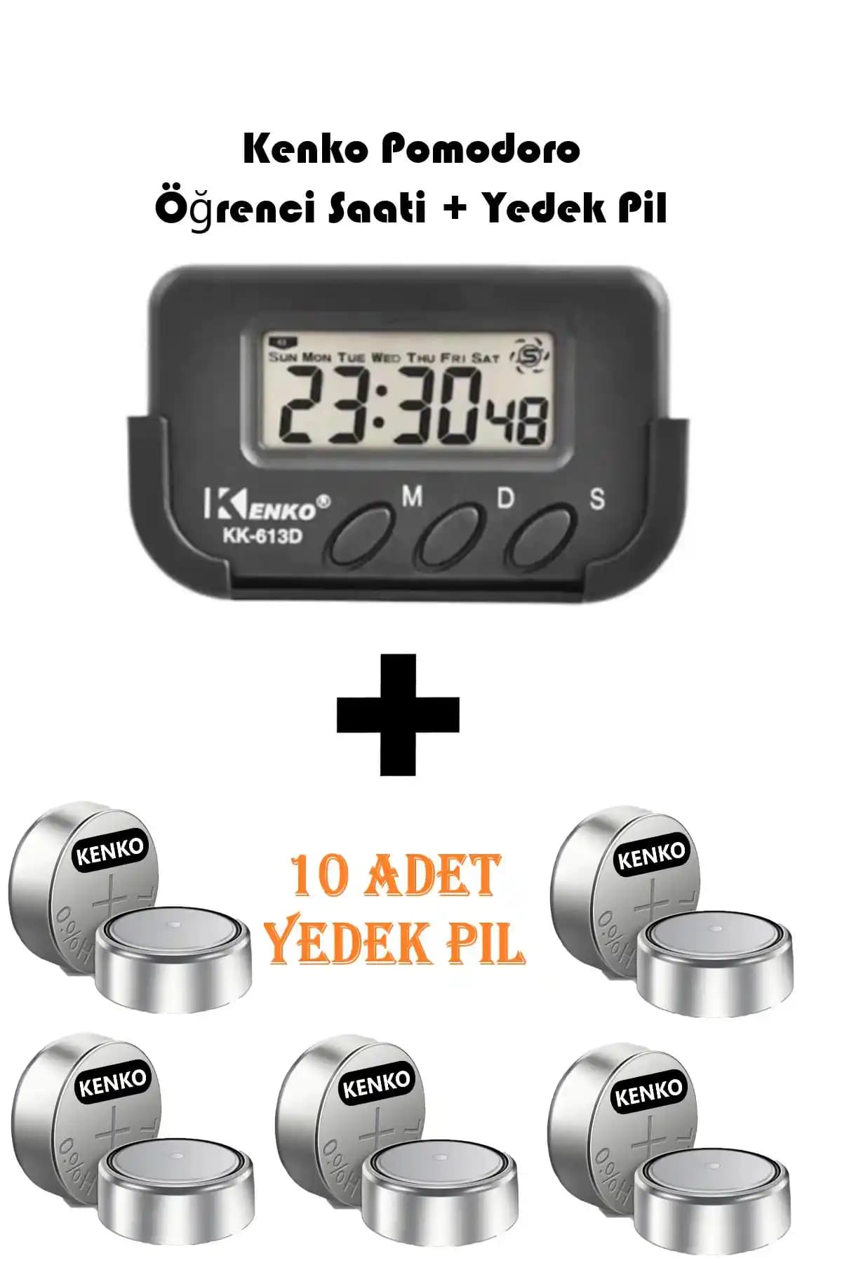 Kenko Kronometreli Pomodoro Masa Saatiyle Zaman Yönetimini Geliştirin