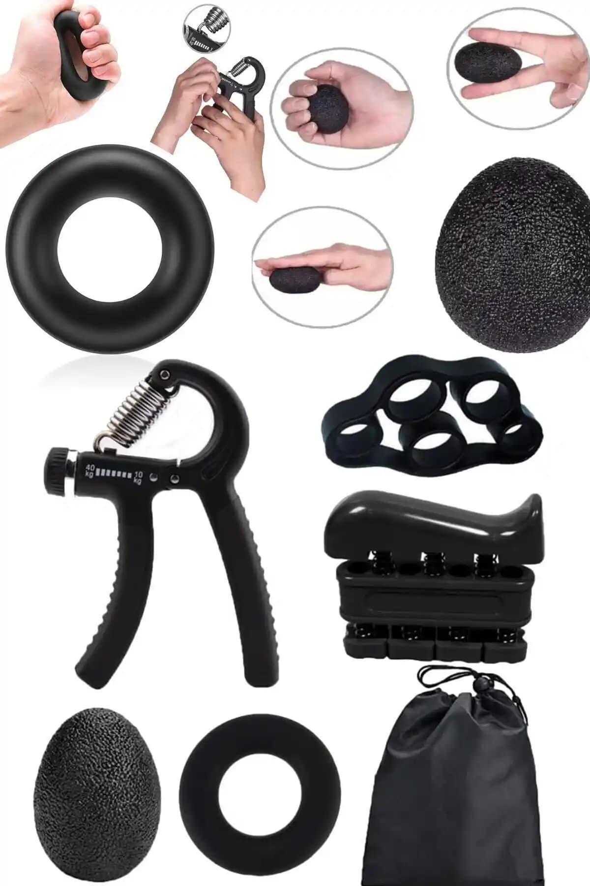 Leyaton 5'li Ayarlanabilir El Tutucu Seti ile Kas Güçlendirme ve Esneklik Artışı