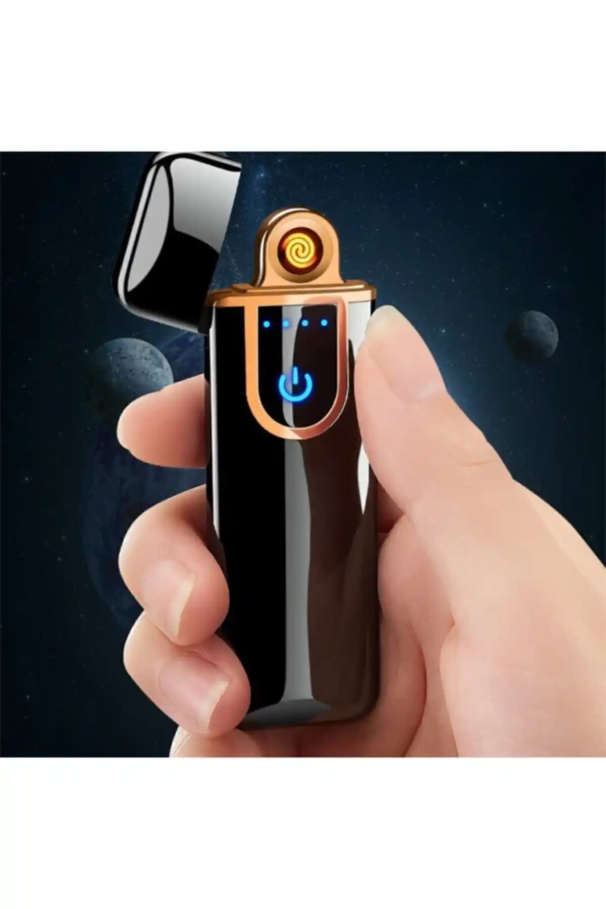 Modern ve Şık USB Şarjlı Elektrikli Çift Taraflı Siyah Çakmak Özellikleri ve Kullanım Avantajları